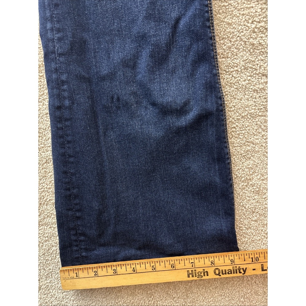 American Eagle Jeans Women's 8 (Meas 30x32) Blue Artist Flare Stretch Dark Denim - Picture 8 of 8